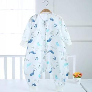China Wearable Organic Cotton Muslin Fabric 100 Organic Transition Sleeping Bag OCMF 010 on sale