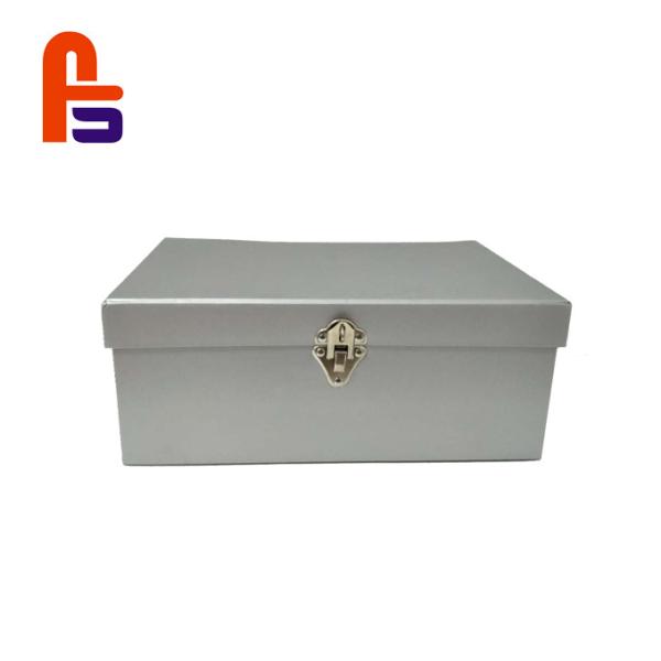 Buy Grey Color Printing Child Storage Suitcase 28*18*8cm Size Cardboard Suitcase Box at wholesale prices
