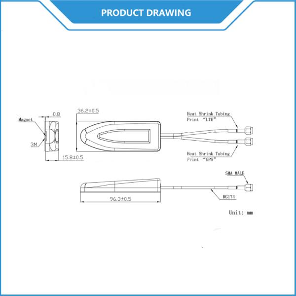 External Car Mobile Phone Auto Vehical GPS/4G LTE Magnetic Mount MIMO Antenna