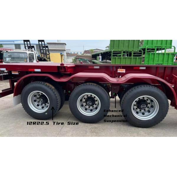 Tri Axle 40 Foot Shipping Container Chassis Trailer for Sale in Congo Boma