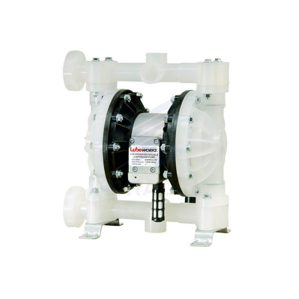 1" Inlet / Outlet Air Operated Diaphragm Pump With Nitrile Elastomer PTFE Ball