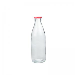 Quality 1000ML Mini Glass Milk Bottles Reusable Flip Top Glass Bottles for sale