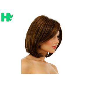 Short Synthetic Heat Resistant Hair Extensions Hairline Bleached Knots