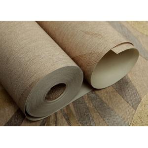 0.53*10M Washable Waterproof Vinyl Wallpaper Grey Color and Leaf Pattern