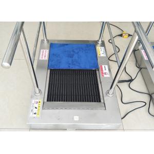 AC220 Kitchen Shoe Sole Cleaning Machine With Handrail , Cleaning By Water To