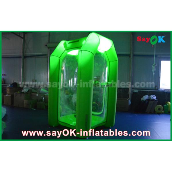 Durable Inflatable Photo Booth Money Booth Box Machine For Promotion / Advertising / Amusement