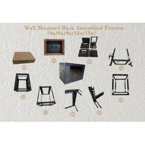 Grey Black 9U Network Rack Cabinet Multiple Sizes Removable Side Door