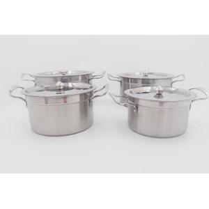 Quality 4pcs Cookware Set 17cm Stainless Steel High Pot for sale