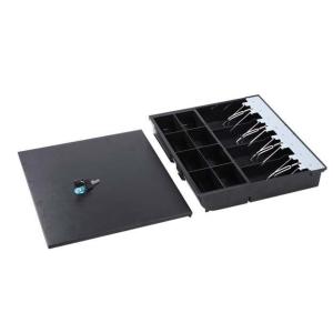 6.8 KG Metal Money Box Touch Button Cash Drawer 3 Position Key Lock 410T