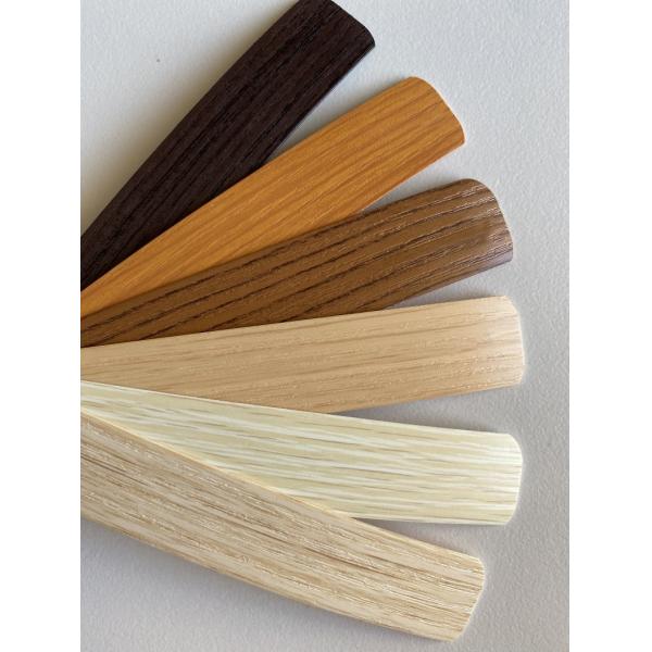 0.6mm 1 Mm Wood Grain PVC White Colored Furniture Edge Banding