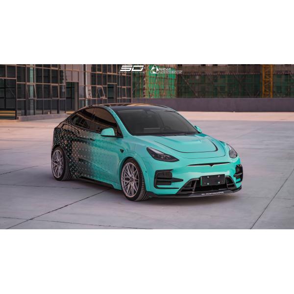 Auto Parts for Tesla MODEL Y Body Kit MODEL Y Upgraded SD-style Front and Rear Bumper Spoiler Carbon Fiber Body Kit