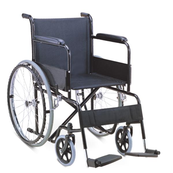 Essential Folding Reclining Wheelchair Economic With Fixed Armrest Fixed