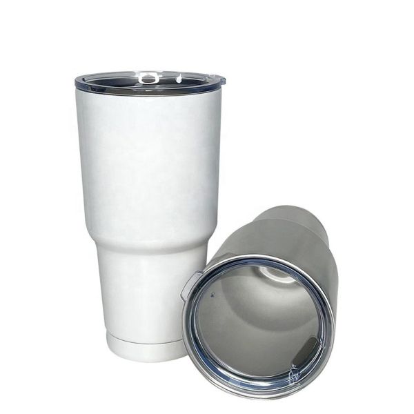 20oz And 30oz Blank Sublimation Tumblers Double Walled Vacuum Insulated Stainless Steel Car Cup With Lid
