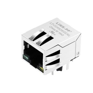 RJ45 Connector with 1000 Base-T Integrated Magnetics For PoE+ Application