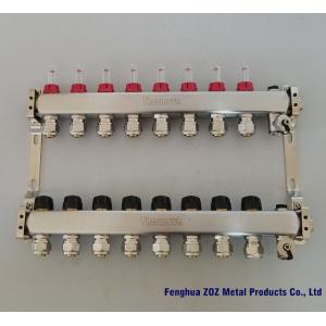 Stainless Steel Floor Heating Manifold Set with Flow Meter