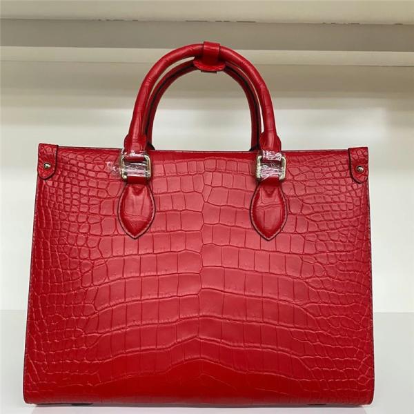 Authentic Crocodile Leather Women Business Travel Handbag Female Laptop Bag Genuine Alligator Skin OL Lady Working Purse