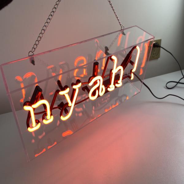 Buy Eye Catching 12VDC Custom Neon Sign Light Box Free Standing at wholesale prices