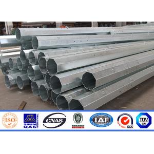 Galvanization Electrical 100ft Steel Power Pole Grade One Protect Level