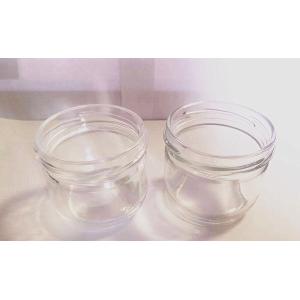 High Transparent Caviar glass Jar standard 120ml With Metal Lid