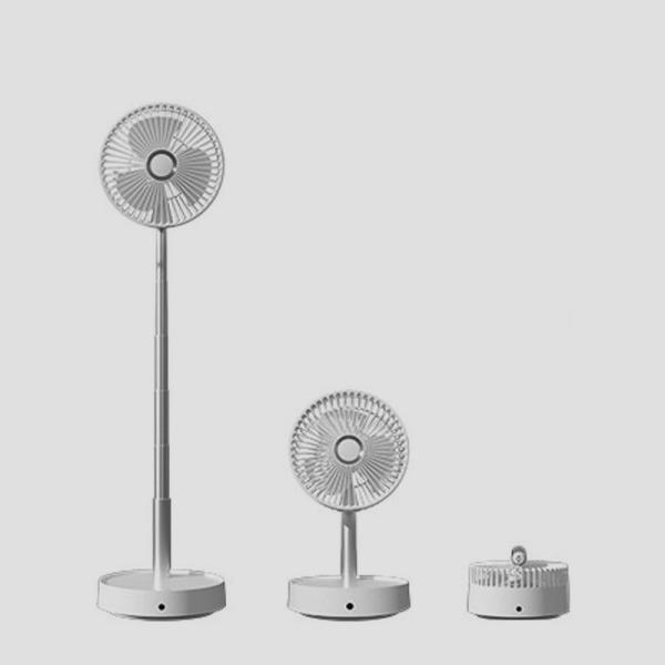 Floor Installation Foldable Pocket Fan Adjustable Rechargeable Function for Air Supply