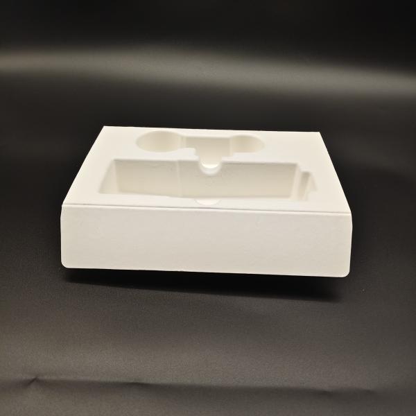 Large-sized high-end skin care lotion set with an embedded eco-friendly pulp molded base inside the box, offering anti-collision, anti-fall, and