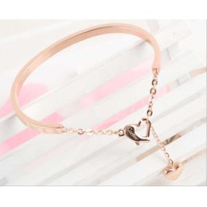 316L Stainless Steel Bracelet with Infinite Charm and Adjustable Chains