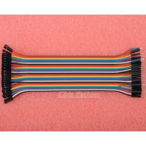 1 Pin-1 Pin Female To Male Jumper Wires For Arduino , 40pcs In Row Dupont Cable