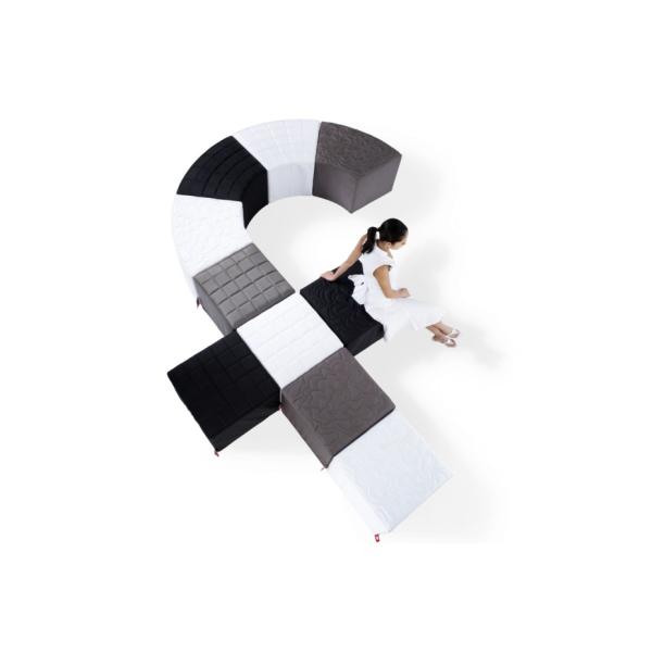 Middle East Style Square Leather Stool , Wooden Frame Living Room Stools