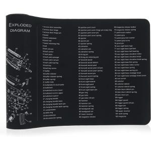 Rubber Gun Cleaner Mat Gun Mat Double Thickness Cleaner Mat Sized 12"" X36