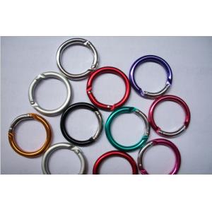 Custom colorful aluminum metal ring rabbit head carabiners from direct Shenzhen