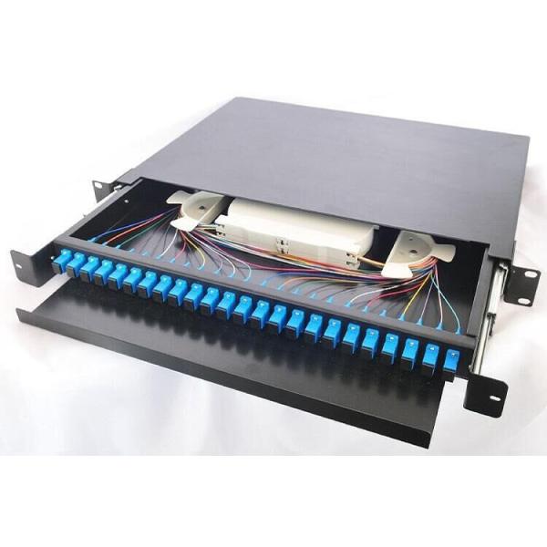 Buy 1U 19 Inches Rack Mount LC SC Full Equipment Fiber Patch Panel at wholesale prices