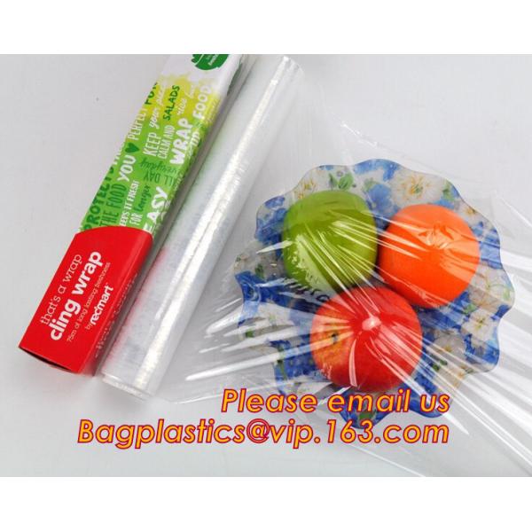 Buy Waterproof transparent pe pvc 12mic 30cm customized food wrap,China stretch cling wrap manufacturer pe food wrap with at wholesale prices