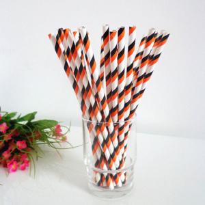 Bar Home Paper Drinking Straws , Disposable Biodegradable Paper Straws Safe