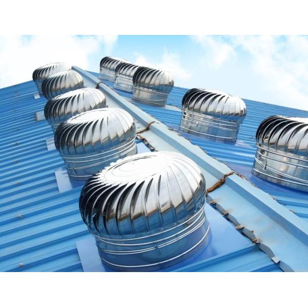 Source Factory Stainless Steel Roof Ventilating Fan Without Power Wind Drive Poultry Pig Farm Turbine Roof Exhaust Fans