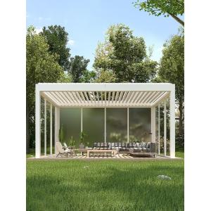 Luxury Pergola Aluminum Louvered Pergola Modern Adjustable Louvered Hardtop