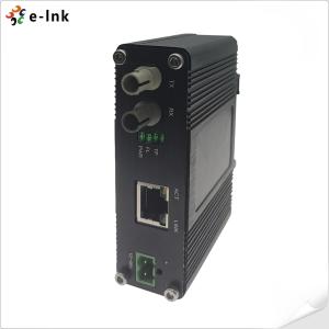 Mini Industrial 10BASE-T to 10BASE-FL Ethernet Media Converter