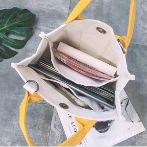 Crossbody Collapsible 25cm Handle Lightweight Canvas Tote Bags