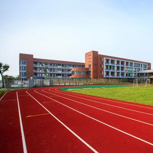 Fadeless PU Outdoor Sports Surfaces High Elasticity Silicon Mat