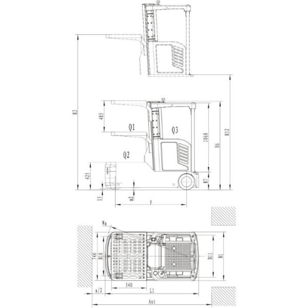 3m Warehouse Self Drive Electric Order Picker