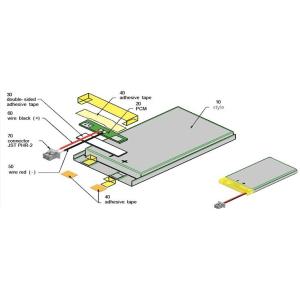 3.7V 30mAh Li Ion Rechargeable Battery 012323 KC Certificated