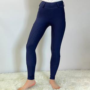 Navy Equestrians Young Girls Horse Riding Pants Horseback With Full Seat