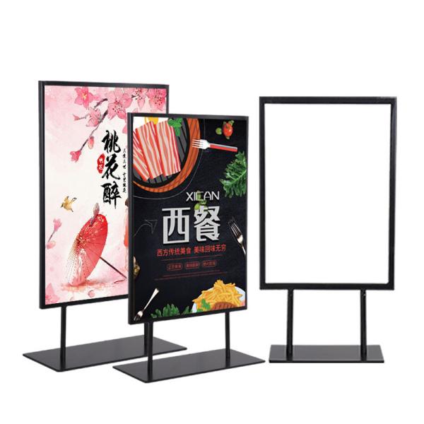 Indoor Metal Poster Display Portable Exhibition Stands For Advertisement