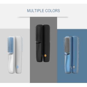 China ABS Stainless Steel 210 Degree Ionic Rechargeable Hair Straightener Brush on sale