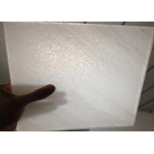 Customized Bacstone Glass , 2MM Thin Marble White Laminated Glass