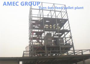 Quality Complete Animal Feed Production Plant 1 - 20t/H For Poultry Easy Installation for sale