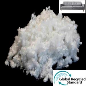 Buy cheap Hollow Recycled Polyester Staple Fiber 15D Silicon Fiber For Sofa Filling from wholesalers