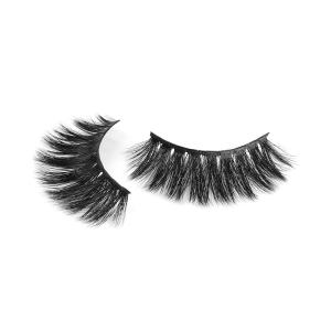 Reusable False 25mm Natural Silk Lashes With Packaging Box