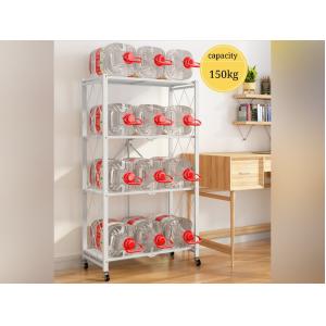 Folding Movable Multi Layer Kitchen Shelf Microwave Oven Storage