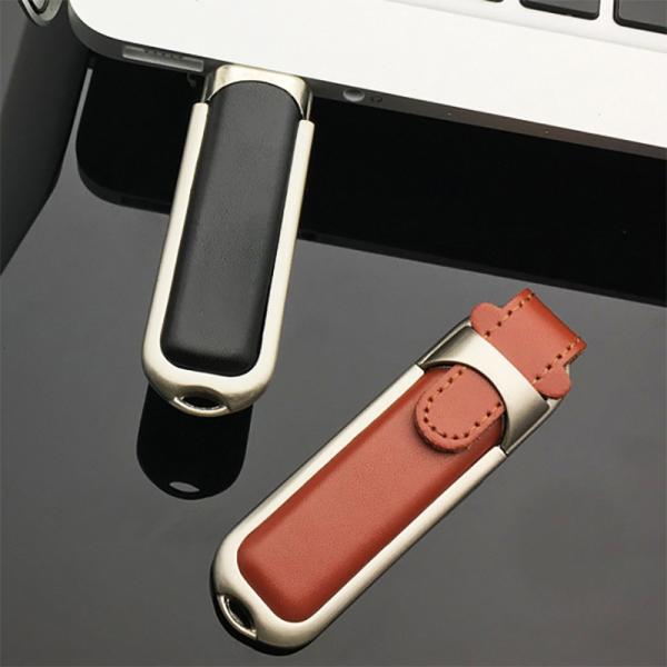 8GB 16GB 32GB PU Leather USB Flash Drive Fast Speed 80MB/S 2.0 3.0