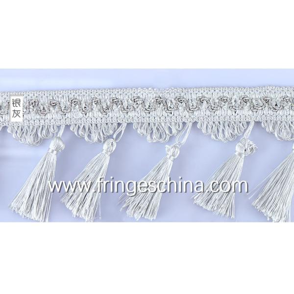 Handmade fashionable chain beads lace tassels fringes for curtain/sofa/pillow decoration